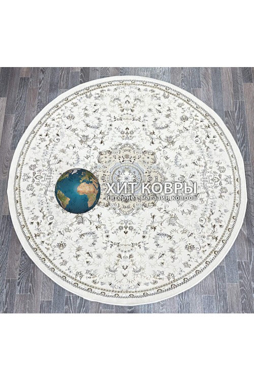 Турецкий ковер Iran collection 065 Крем круг